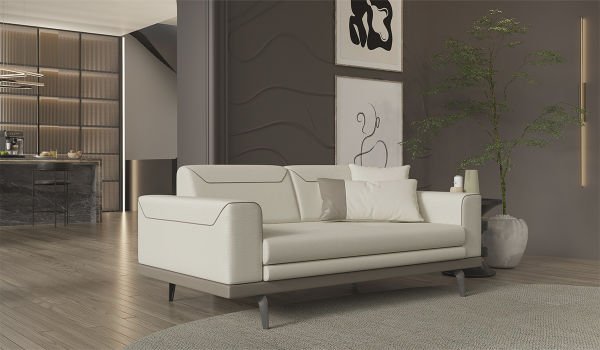 Arya İkili Koltuk Krem