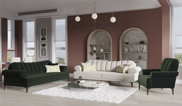Dolce Midi Koltuk Takımı Yeşil