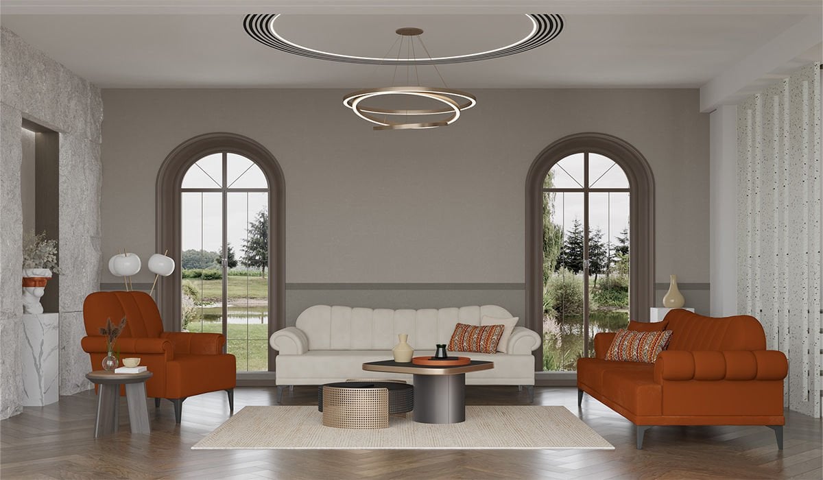 Dolce Midi Koltuk Takımı Turuncu