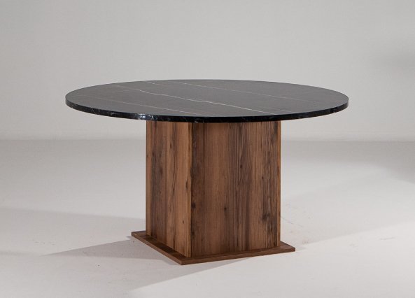 Dora Masa Sonata Siyah Mermer & Lidya Ceviz