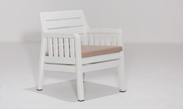 Lara Tekli Koltuk - Çok Renkli Beyaz