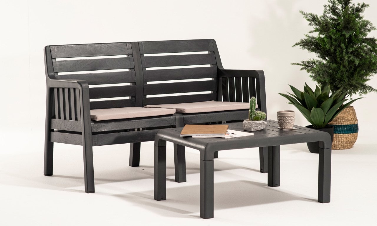 Lara İkili Koltuk - Çok Renkli Antrasit