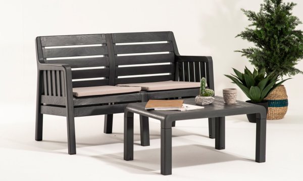 Lara İkili Koltuk - Çok Renkli Antrasit