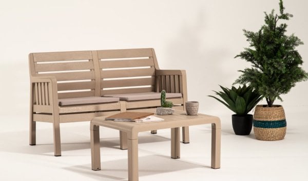 Lara İkili Koltuk - Çok Renkli Beyaz