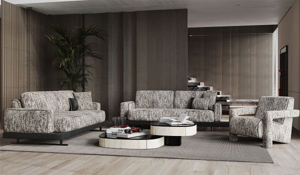 Hermes Midi Koltuk Takımı - Siyah