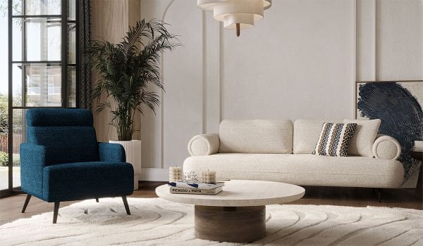 Palvin Midi Koltuk Takımı - Mavi