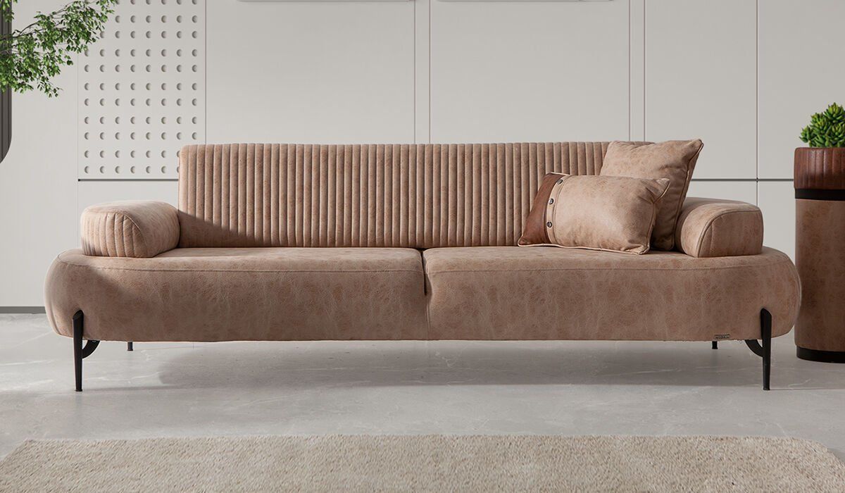 Cross Üçlü Kanepe Turuncu