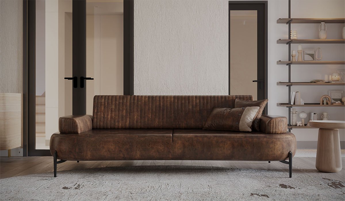 Cross Üçlü Kanepe Kahve