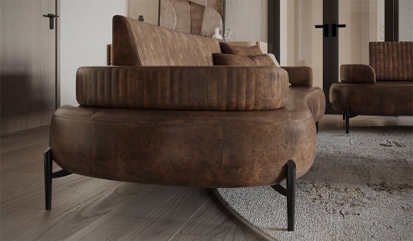 Cross Üçlü Kanepe Kahve