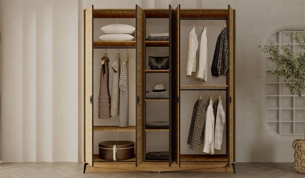 Megan Gardırop 5 Kapaklı Gardırop