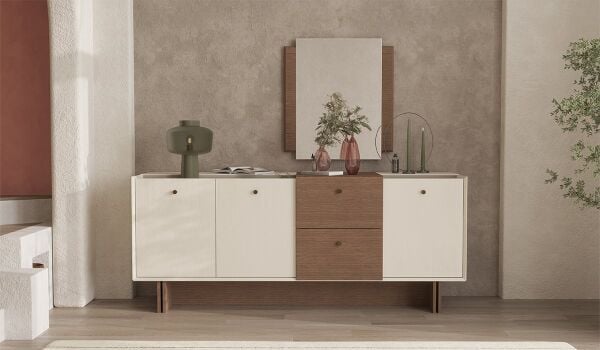 Linen Konsol Aynası