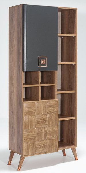 Retro Genç Odası Takımı Kitaplık