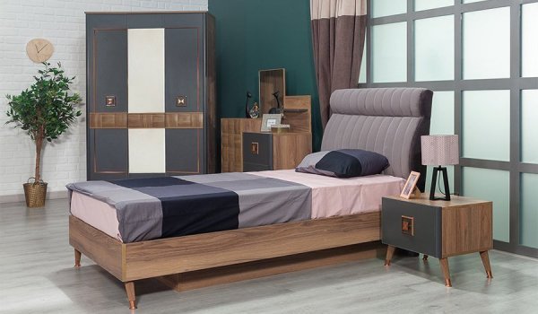 Retro Genç Odası Takımı Çalışma Masası