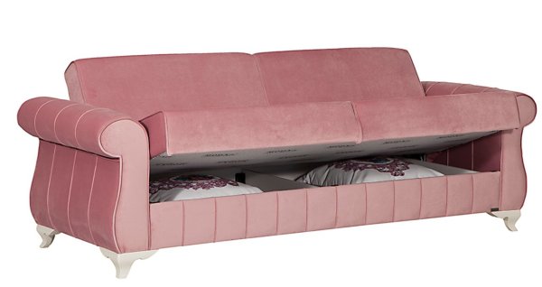 Bianco Üçlü Kanepe Pembe