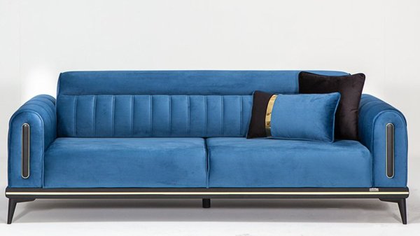 Bella Üçlü Kanepe Mavi