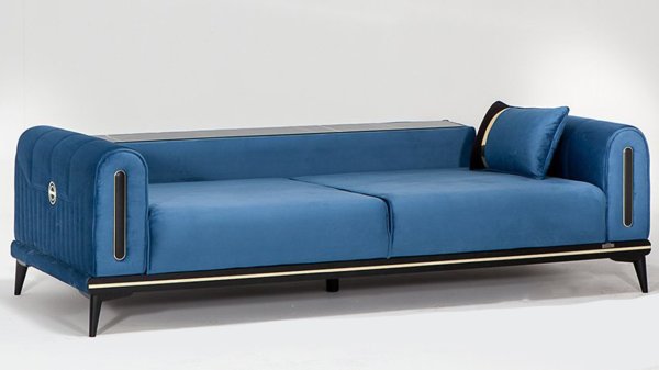 Bella Üçlü Kanepe Mavi