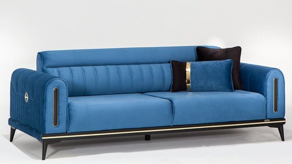 Bella Üçlü Kanepe Mavi