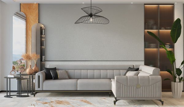 Yeni Bella Köşe Takımı Gri