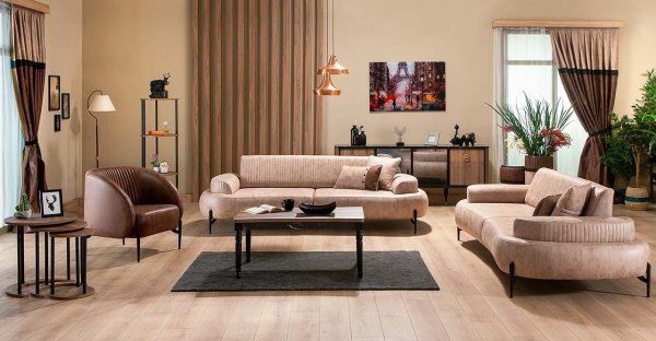 Cross Midi Koltuk Takımı Bakır Ayak