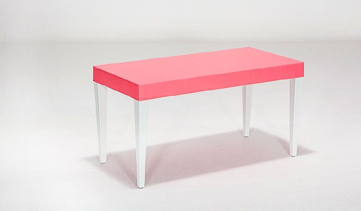 Junior Çocuk Dikdörtgen Masa Pembe