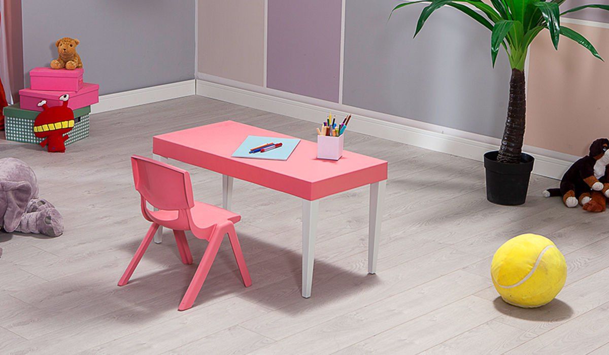 Junior Çocuk Aktivite Masa Seti 1 Pembe