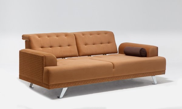 Tesla Üçlü Kanepe Kahve