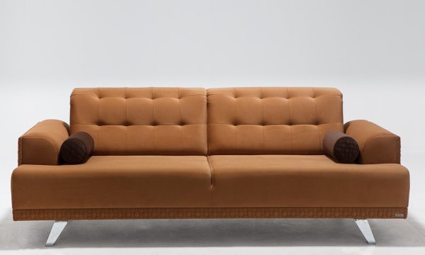 Tesla Üçlü Kanepe Kahve