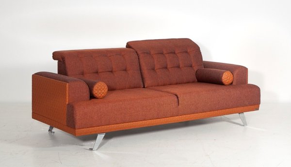 Tesla Üçlü Kanepe Kiremit