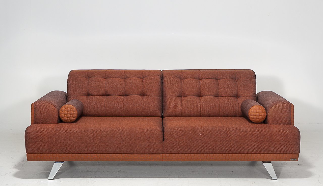 Tesla Üçlü Kanepe Kiremit