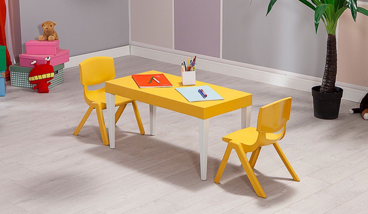 Junior Aktivite Masa Seti 3 Sarı