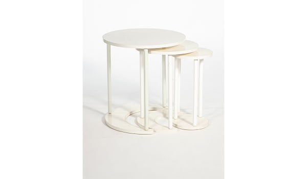 Bianco Aksesuar Seti Üçlü Zigon Sehpa