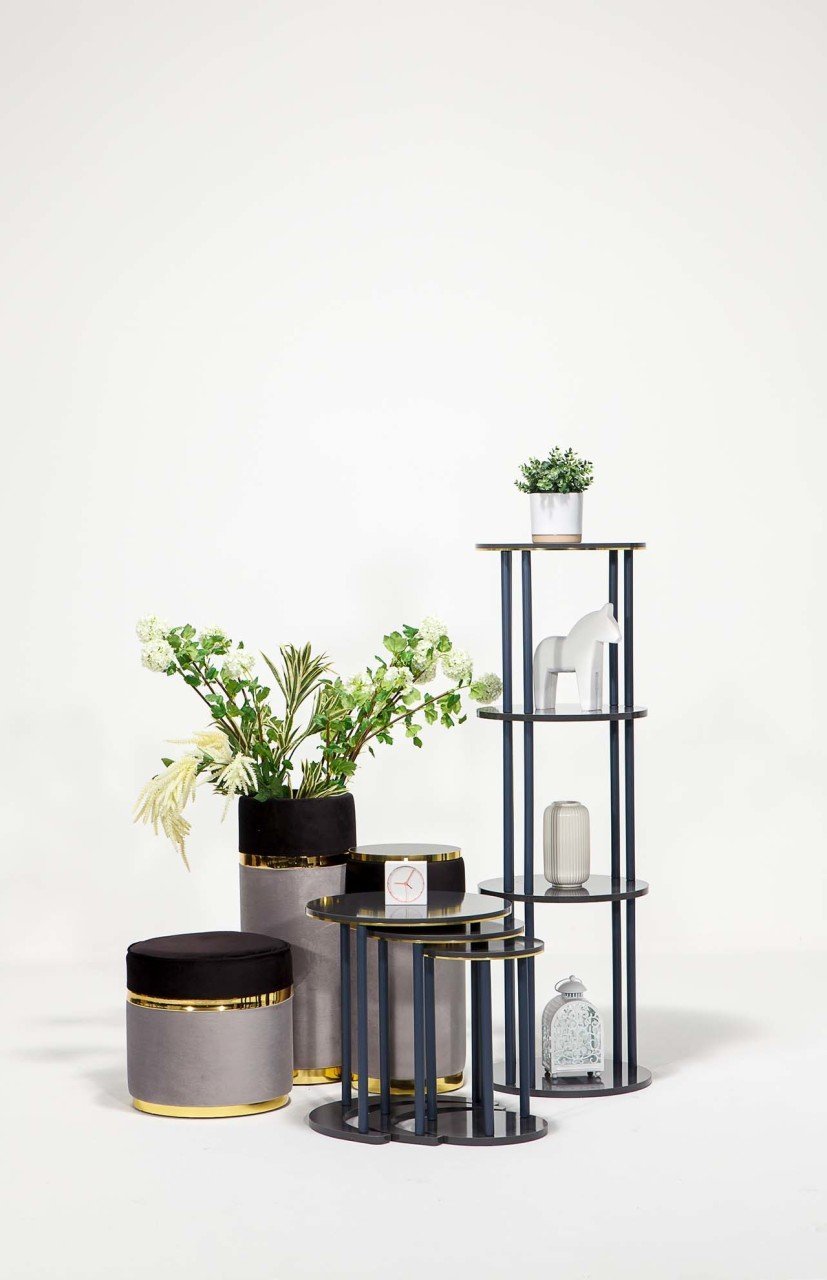 Bella  Aksesuar Seti Üçlü Zigon Sehpa