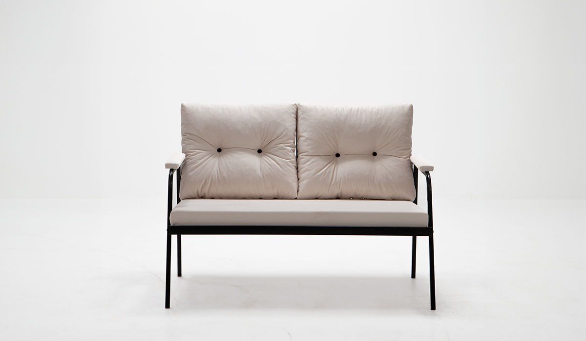 Riva İkili Koltuk Krem