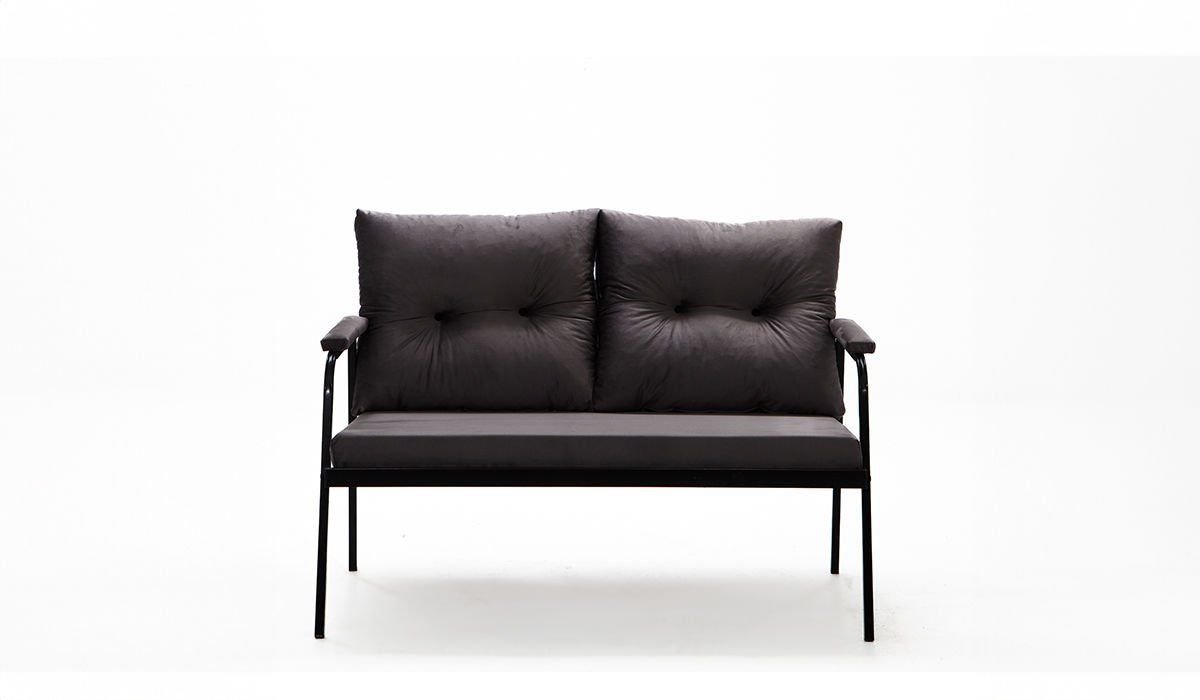 Riva İkili Koltuk Antrasit