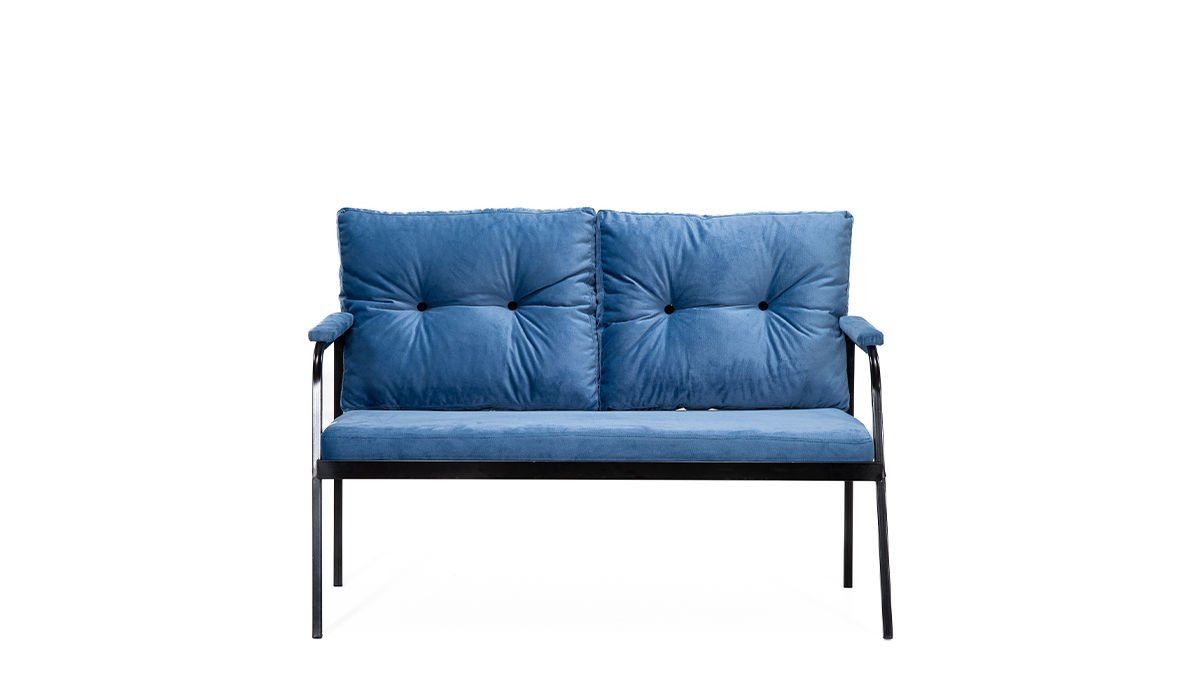 Riva İkili Koltuk Mavi