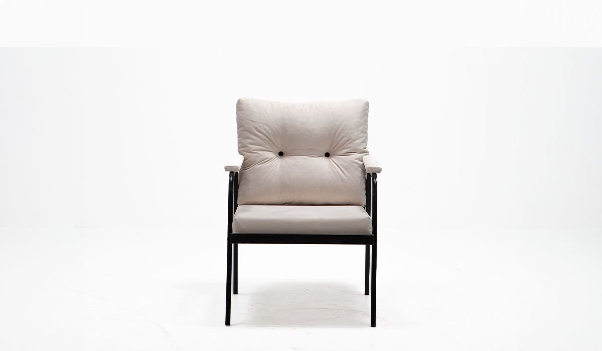 Riva Tekli Koltuk Krem