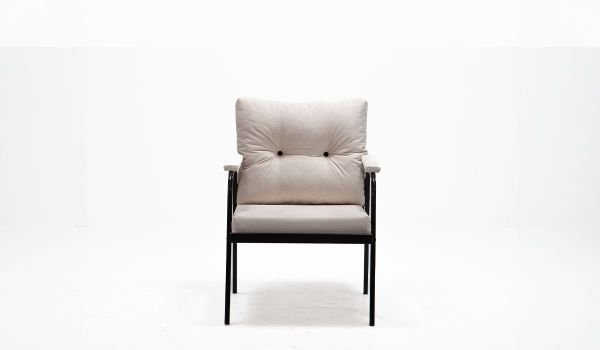 Riva Tekli Koltuk Krem