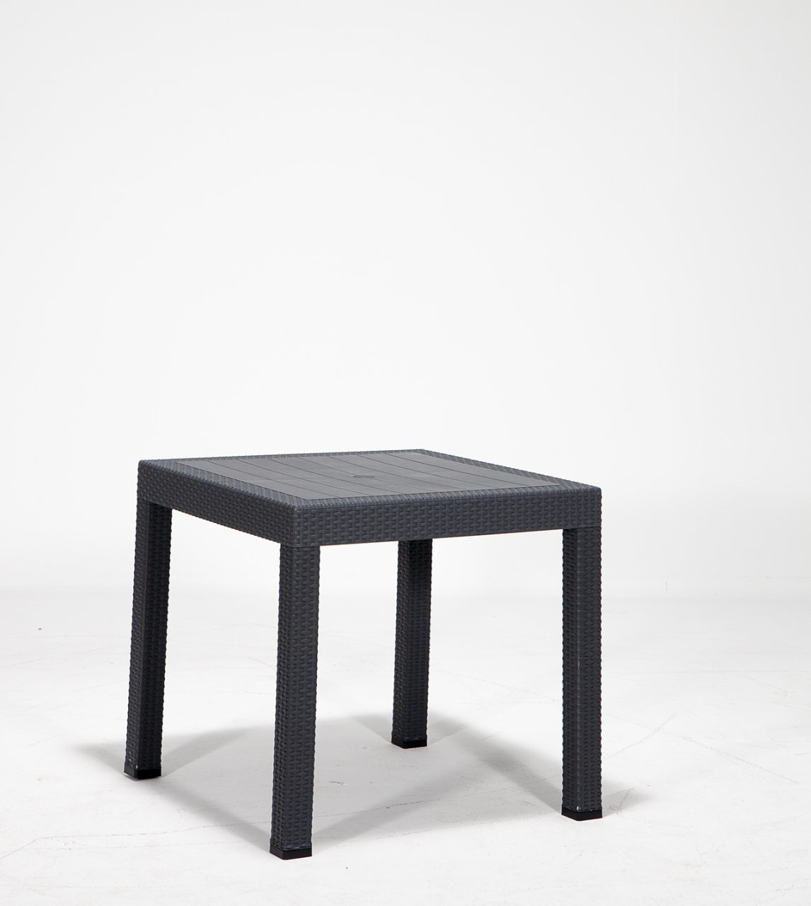 Rattan Masa - Çok Renkli Beyaz