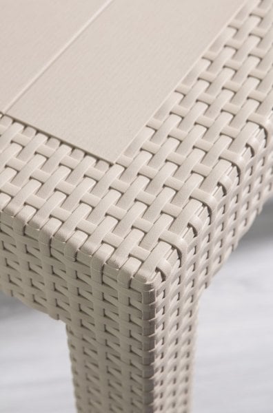 Rattan Masa Seti Cappucino