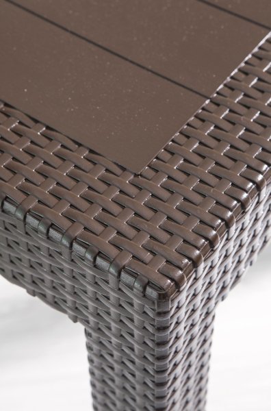 Rattan Masa Seti Kahve