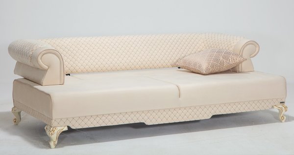 Hürrem Üçlü Kanepe Krem