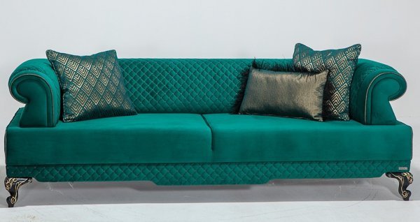 Hürrem Üçlü Kanepe Yeşil