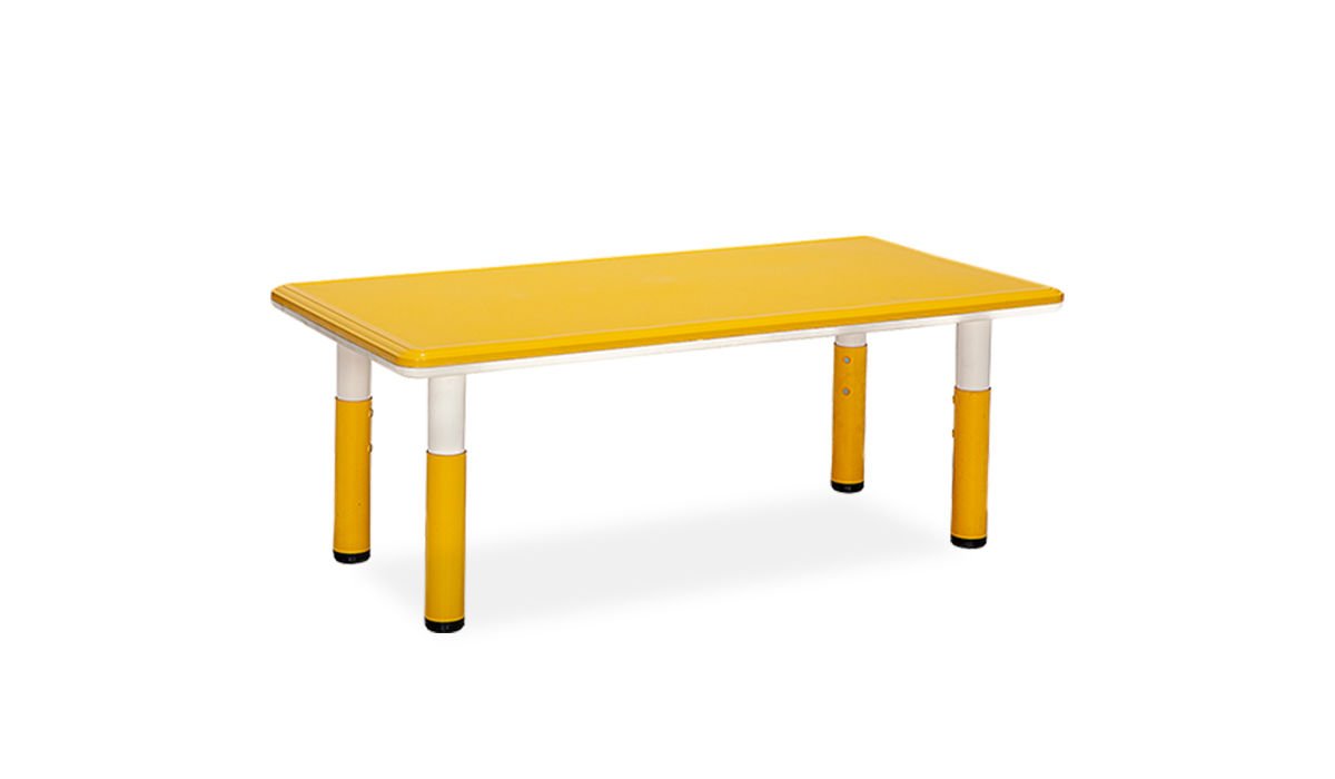 Happy Çocuk Dikdörtgen Masa Sarı