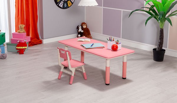 Happy Çocuk Aktivite Masa Seti 1 Pembe