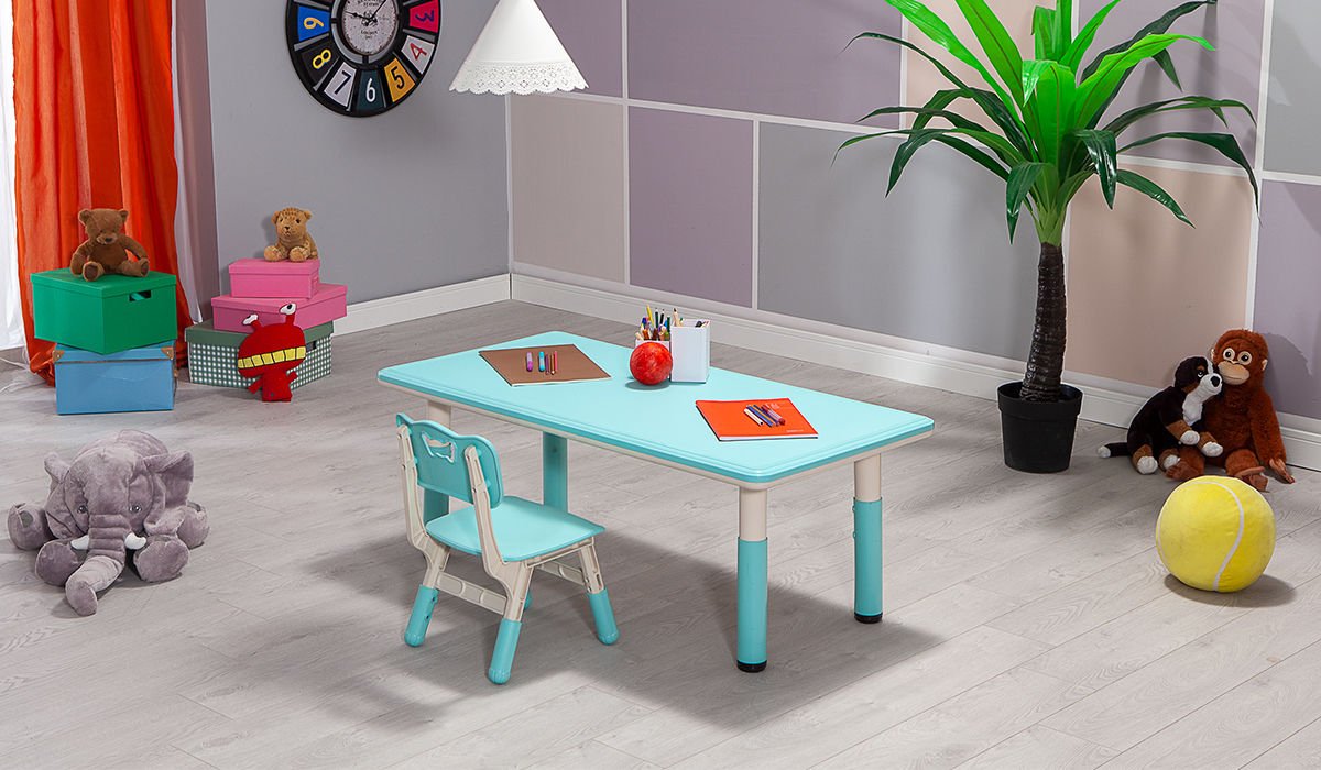Happy Çocuk Aktivite Masa Seti 1 Turkuaz