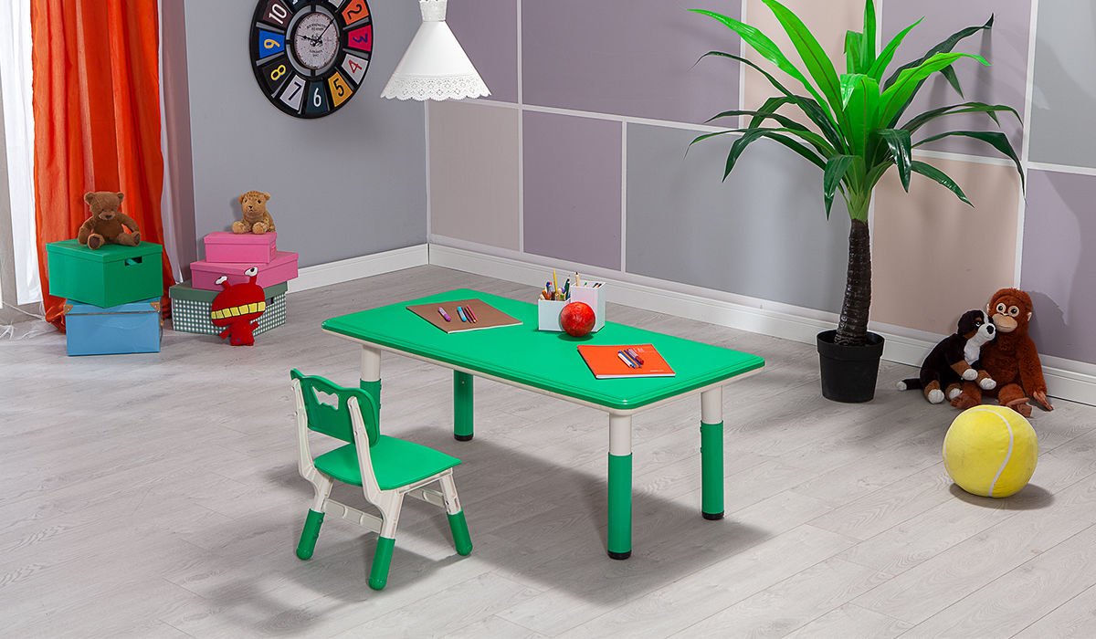 Happy Çocuk Aktivite Masa Seti 1 Yeşil