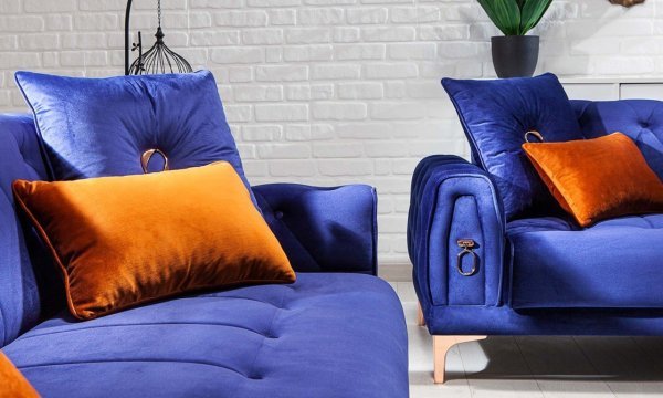 Anfora Mini Koltuk Takımı Lacivert