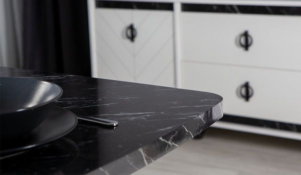 Beyaz Avrupa Yemek Odası Tv Ünitesi Alt Modül