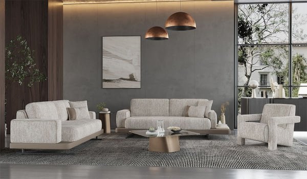 Hermes Midi Koltuk Takımı - Krem