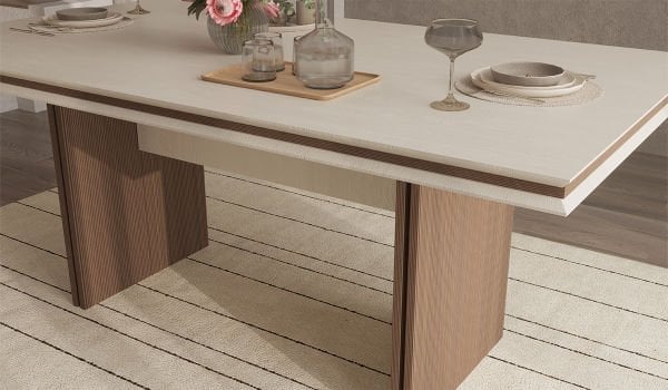 Linen Masa + 6 Sandalye Takımı